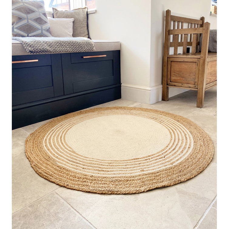 House of Hampton Round Cotton Braided Rug Wayfair.co.uk